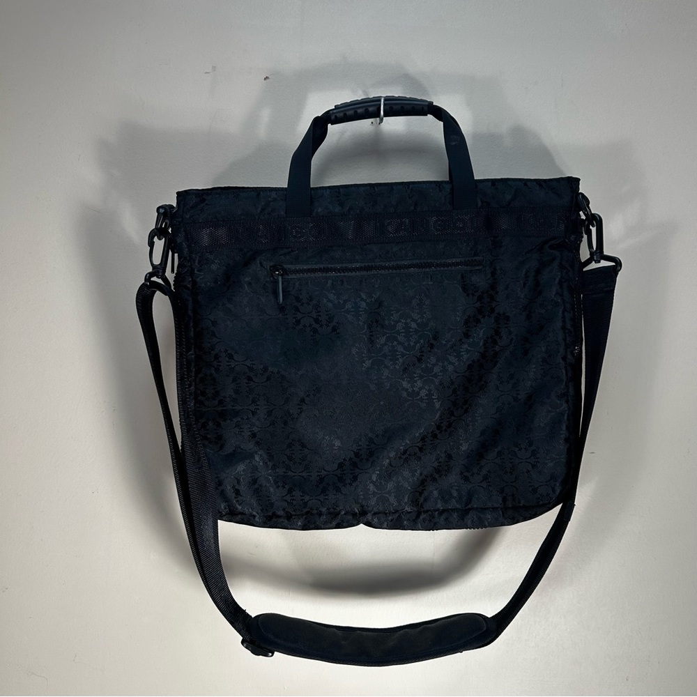Kangol Kanganude Black Nylon Printed Small Messenger Bag